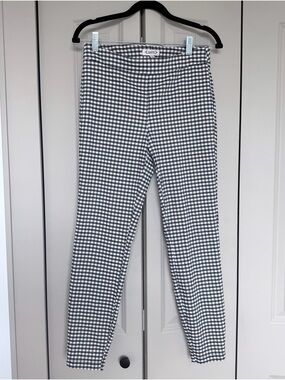 Nanette Lepore Black and White Gingham 3/4 Capri Pants